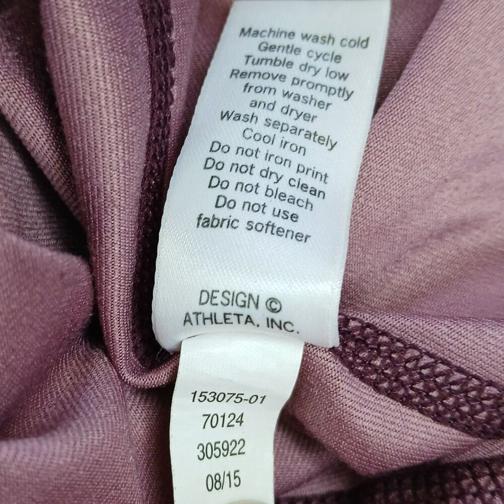 Athleta High Rise Leggings Mauve Dusty Pink Yoga Pants Small - Picture 10 of 10
